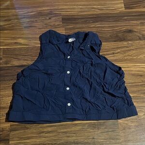 No Boundaries Navy Blue Top